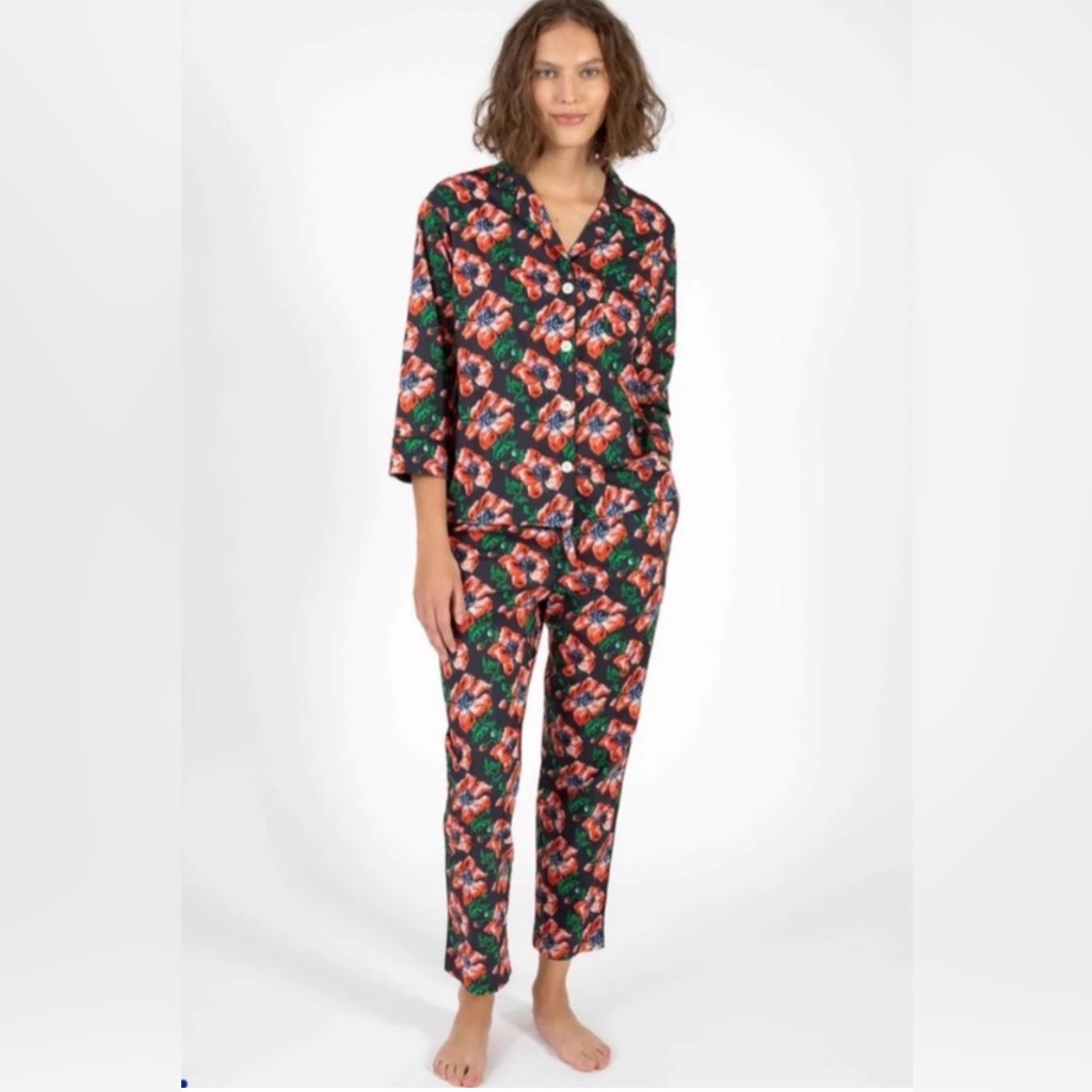 Sleepy Jones Multicolor Floral Pajama Set